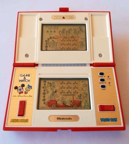 NINTENDO MICKEY & DONALD, original vintage 1982 Game & Watch, OUTSTANDING condition,80's-MANIA!