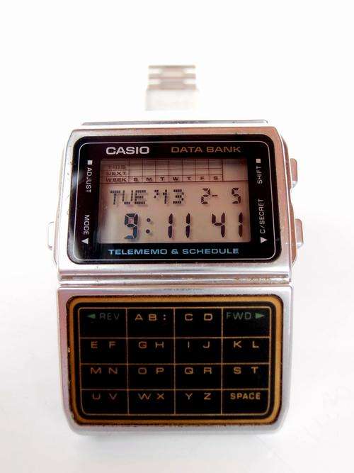 Vintage 1988 digital CASIO DBC-610 Data Bank Telememo & Schedule, WATCH-MANIA!