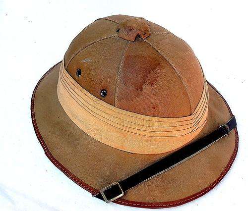 Vintage Rhodesia Pith helmet, Safari hat, Sun helmet, Topee, Topi, Size 7 1/8, Bulawayo