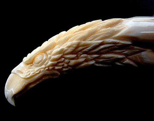 Fine EAGLE HEAD carving, figure