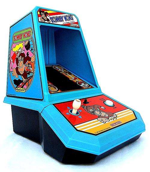 NINTENDO MINI ARCADE GAME TABLETOP DONKEY KONG, COLECO 1982. FREE SHIPPING!