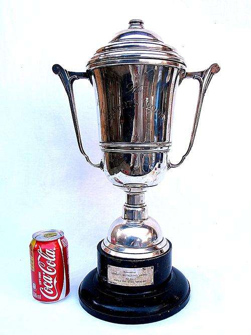 1950's UMTALI 100 GILBERT'S TROPHY motorcycle trophy, hallmarked silver