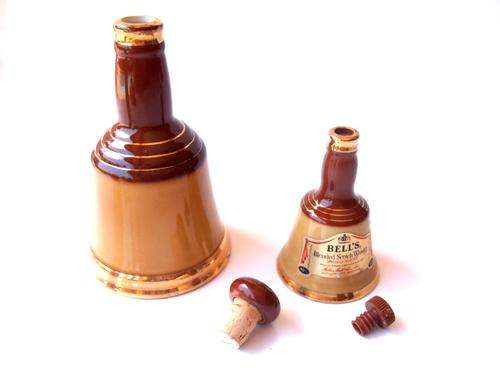 2 WADE BELL'S WHISKY BOTTLES, DECANTERS, WENDYHOUSEMANIA III !