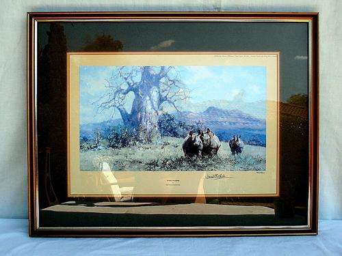 DAVID SHEPHERD 1985 signed Rhino print, 719/850