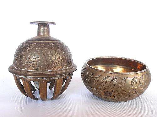 Vintage brass claw bell