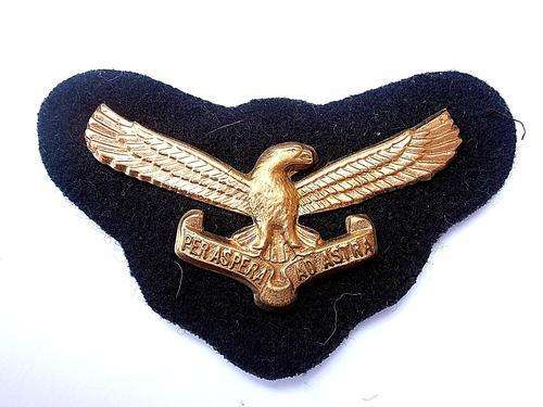 S.A. Air Force cap badge - Per Aspera Ad Astra. Shipping will only be charged once!
