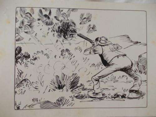 T O HONIBALL ORIGINAL SIGNED CARTOON published Landbouweekblad