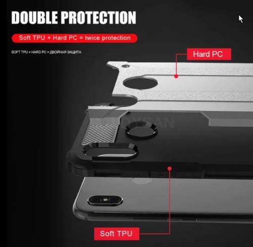 Luxury Armor Shockproof Soft Cover Back Case + Leather Flip Cover Wallet for Xiaomi Pocophone F1