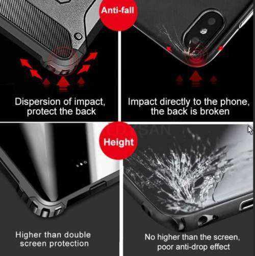 Luxury Armor Shockproof Soft Cover Back Case + Leather Flip Cover Wallet for Xiaomi Pocophone F1