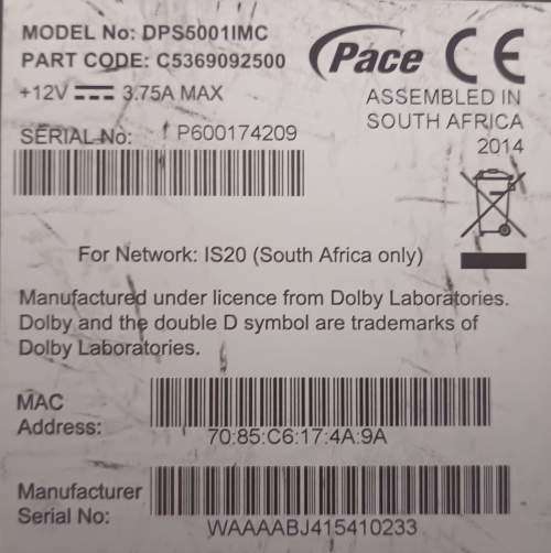 DStv Explora model DPS5001IMC