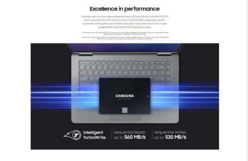 SAMSUNG 870 EVO SATA III SSD 1TB 2.5 Internal Solid State Hard Drive, Upgrade PC or Laptop Memory
