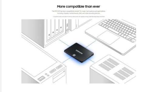SAMSUNG 870 EVO SATA III SSD 1TB 2.5 Internal Solid State Hard Drive, Upgrade PC or Laptop Memory