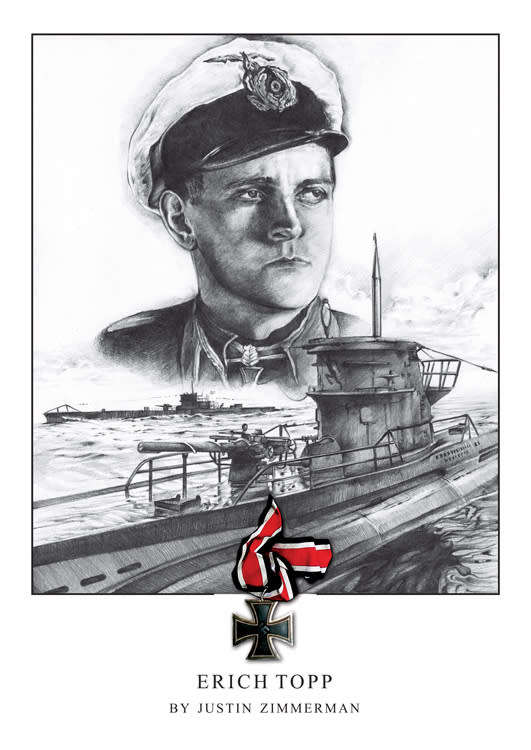 Erich Topp - A3 Fine Art Print