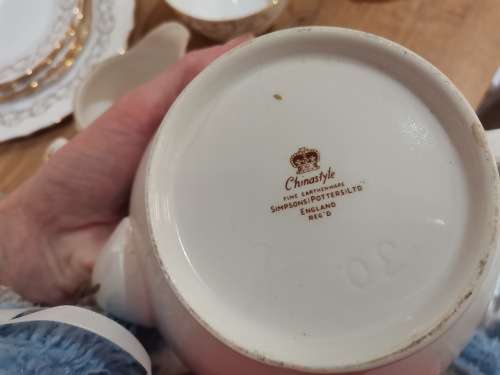 21 Piece Royal Malvern, Simpson Potters LT Vintage Bone ChinaT easet