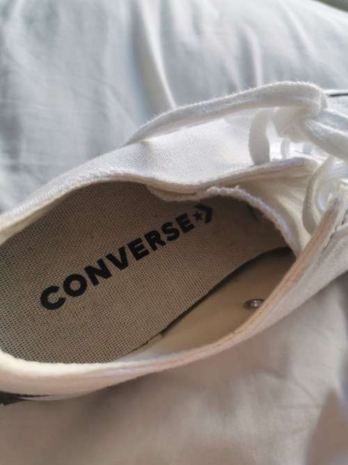 Ladies Converse Platform Canvas Sneaker Size 7