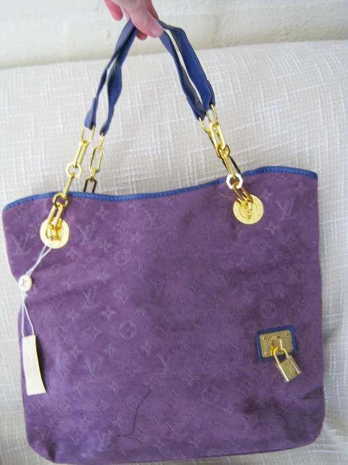 Purple Suede LV Handbag - STUNNING!
