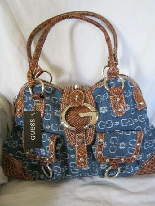 Guess - Blue Denim ladies tote handbag