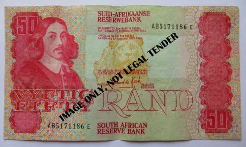 South Africa  Fifty rand AB series