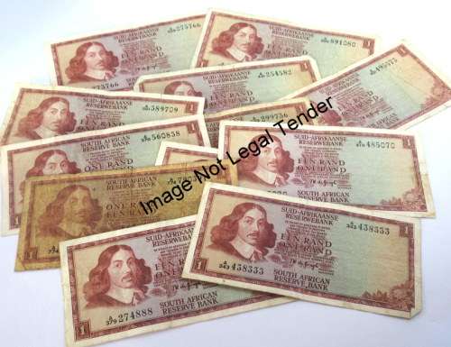 South Africa  1 Rand, 12 Notes