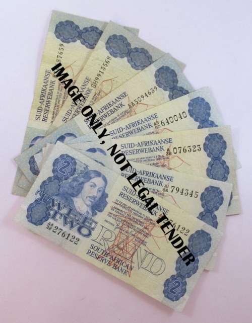 South Africa, 8, Two Rand notes, various signatories and series