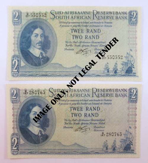South Africa,2,  Two Rand Notes, B Series