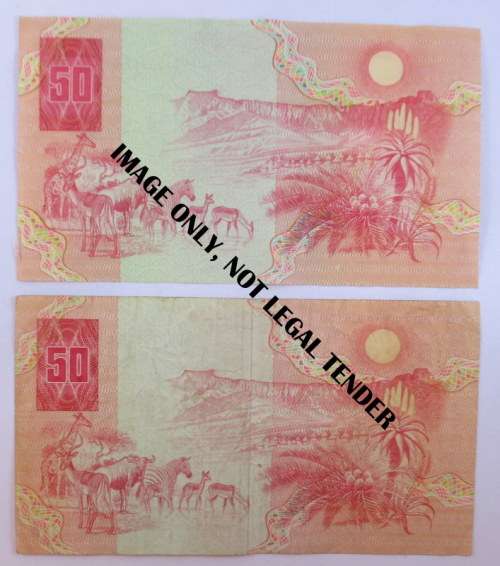 South Africa, 2, Fifty Rand Notes