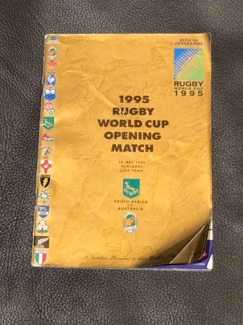 1995 RWC Rugby program South Africa versus Australia