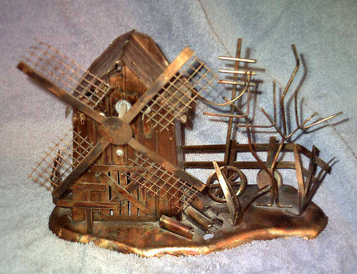 STUNNING !!!!!   Copper Musical Windmill