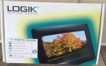 Logik 7 Inch Digital Photo Frame With 4GB Sd Card