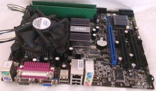 Msi G41M-P26 Motherboard Bundle Cpu 4GB Ram Including Backplate