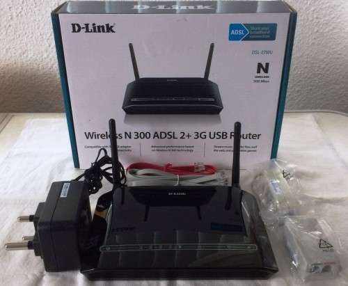 D-Link Wireless N300 ADSL2+3G USB Modem Router Like New Bargain! Model DSL-2750U