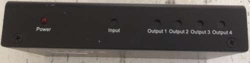 HDMI Splitter 1 Input X 4 HDMI Splitter With Power Adapter Like new!