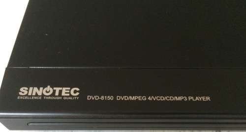 Sinotec DVD MP3 Player With Remote Model DVD-8150