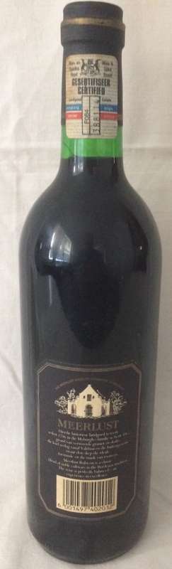 Meerlust Estate 1986 Vintage Rubicon Wine