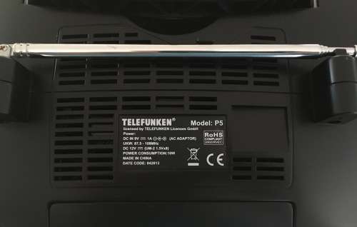 Telefunken P5  Portable Radio Cd And MP3 Player