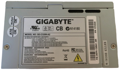 Gigabyte 250Watt Power Supply N14180