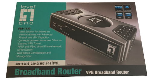 Level One VPN Broadband Router - Model FBR-1430 (brand new sealed)