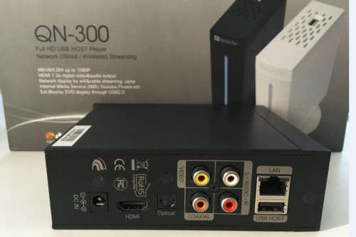 Multimedia Full HD USB Host Player Model QN-300 (Black)
