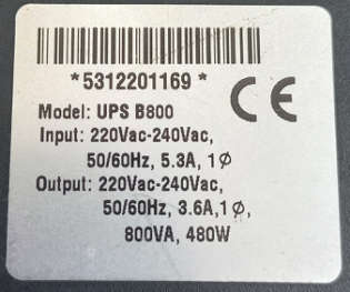 Proline UPS B800 800VA 480W (brand new battery)