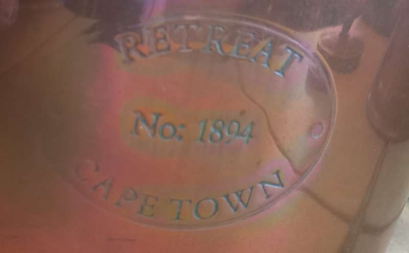 Vintage Collectable Brass kettle With Coal Stand Hand Made Retreat Cape Town No 1894