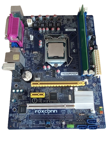 Foxconn Desktop Motherboard Bundle (includes cpu, ram & backplate)