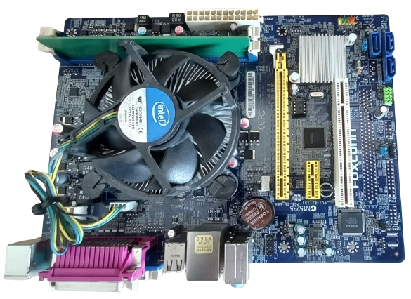 Foxconn Desktop Motherboard Bundle (includes cpu, ram & backplate)