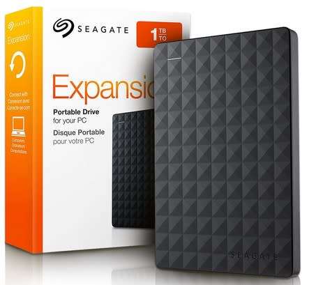 Seagate Expansion 1TB Portable External Hard Drive