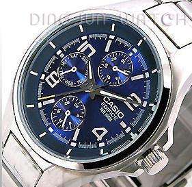 **R5.000.00**CASIO EDIFICE BLUE NOBLE CLASSIC LEISURE MEN'S WATCH STAINLESS STEEL EF-316D-2AV