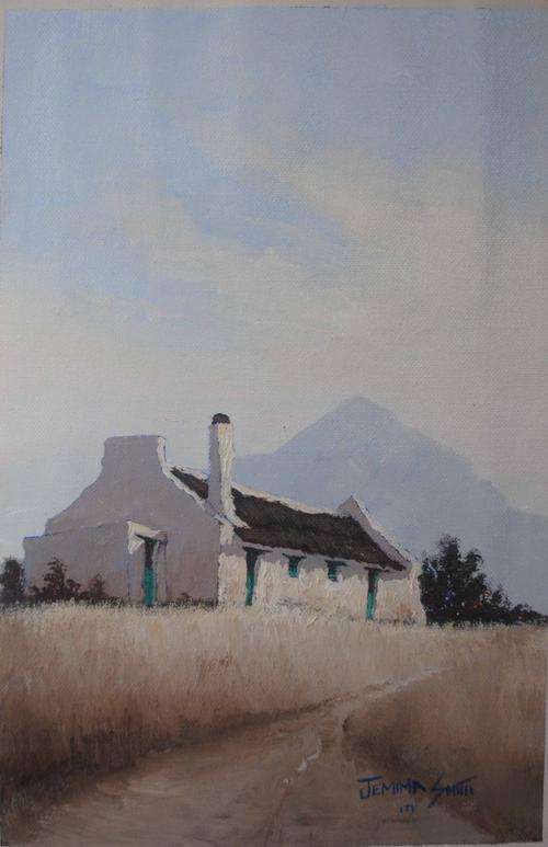 ORIGINAL PAINTING BY JEMMIE SMITH (Daughter of the late Malachi Smith) 'Stilbaai' !!!WORTH R1850!!!