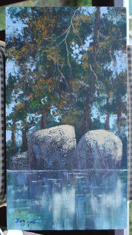JAMIMA SMITH ORIGINAL PAINTING 'POND' !!!!R1500!!!!