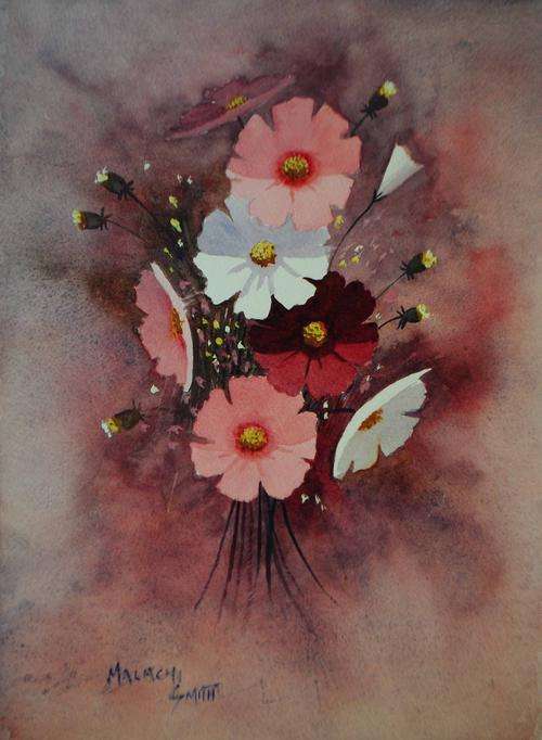 MALACHI SMITH ORIGINAL PAINTING 'COSMOS' !!!WORTH R4500!!! (38 x 28cm)