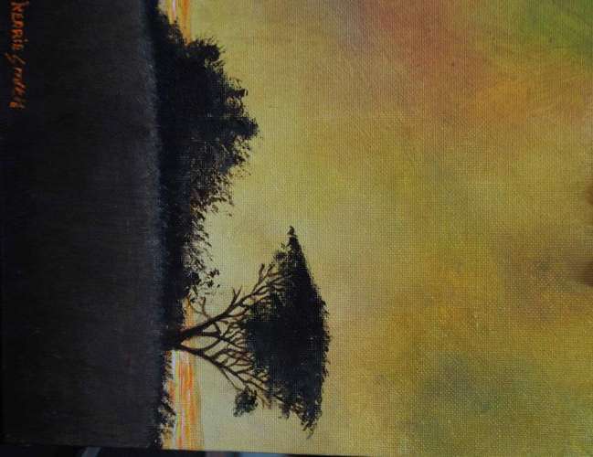 KERRIE SMITH ORIGINAL PAINTING 'SUNSET' !!!!WORTH R500!!!!