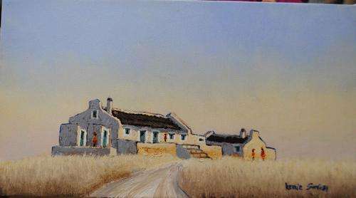 KERRIE SMITH ORIGINAL PAINTING 'THE ROAD TO HOME' !!!!WORTH R750!!!! (38 x 21cm)