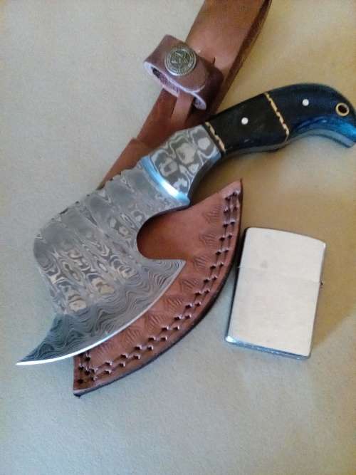 Handmade Damascus Steel Skinner/Cleaver